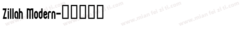 Zillah Modern字体转换